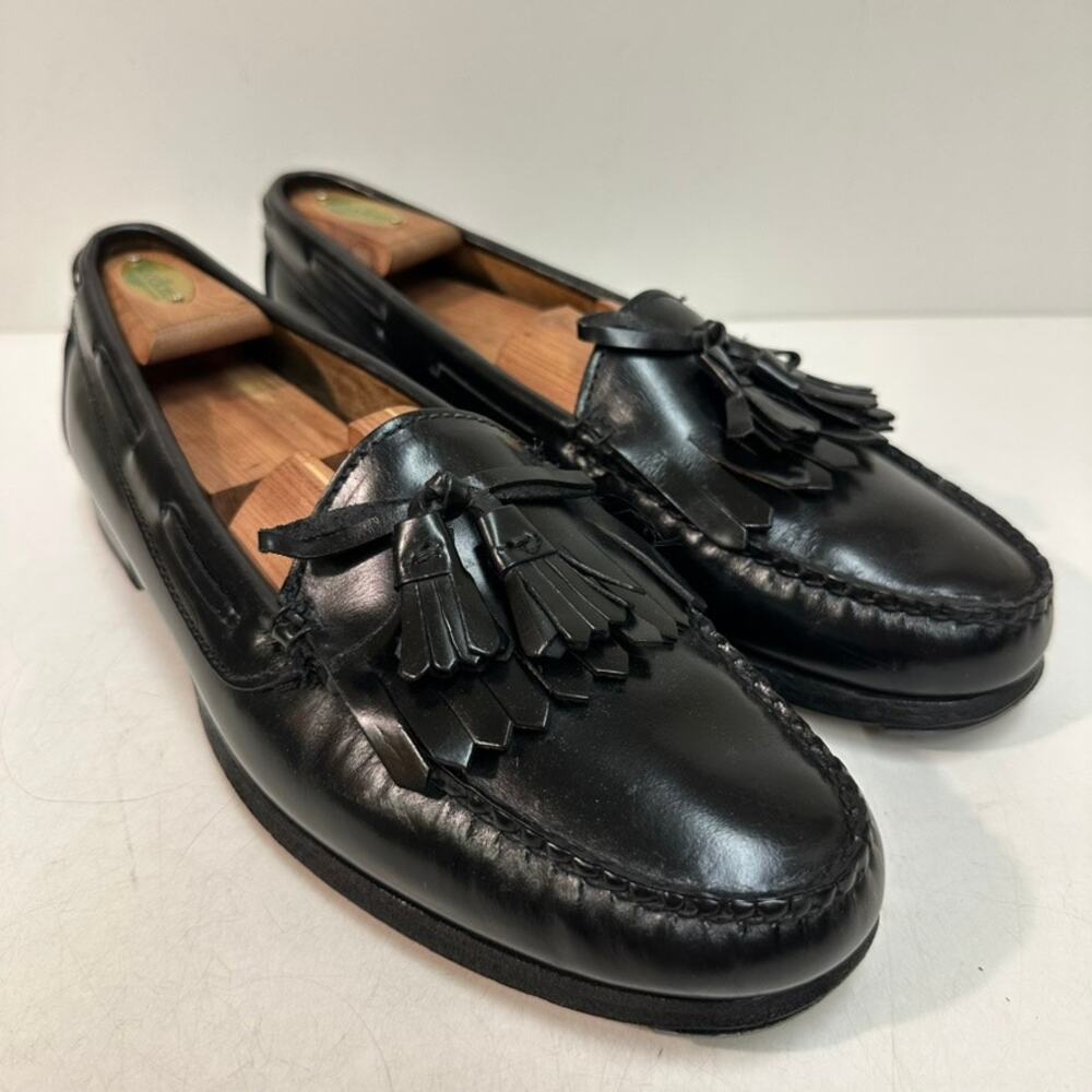 NEW HEELS Rancourt & Co x Cole Haan Tassel Loafers Kiltie Black Maine USA 11.5 D